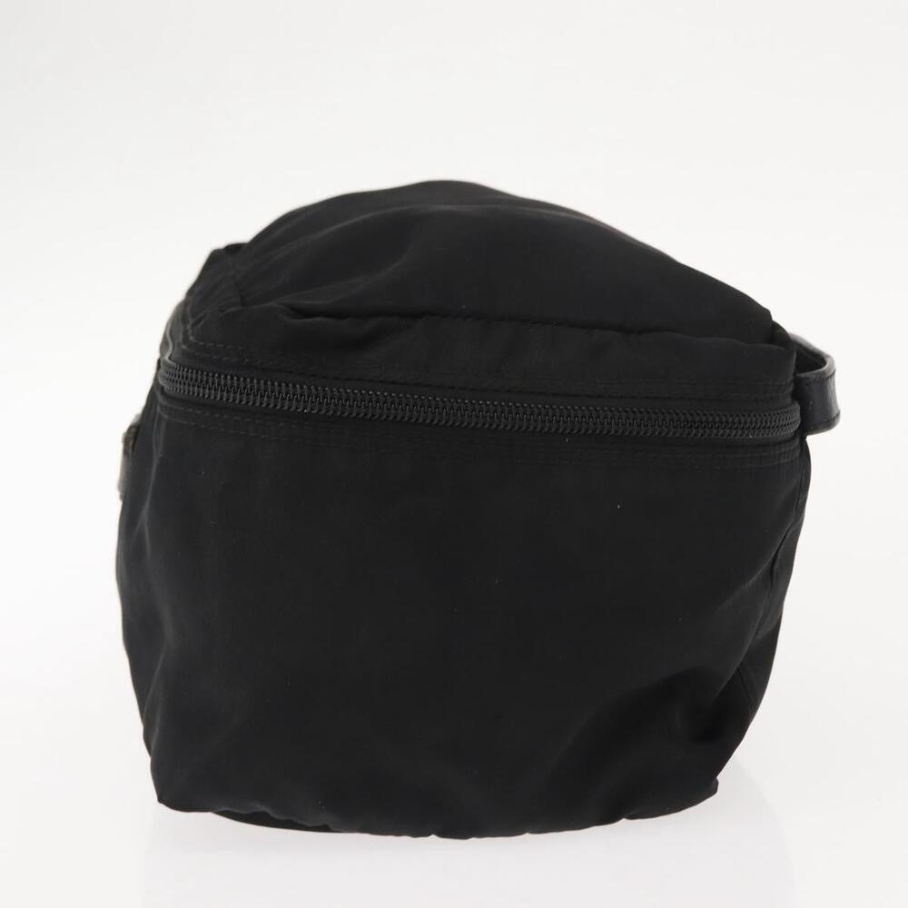 PRADA Vanity Bag Nylon Black Silver Auth bs30138 - Picture 3 of 16